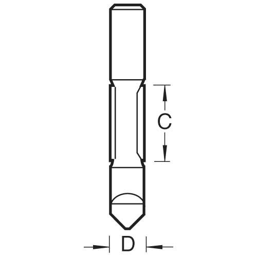 TREND TREND 47/40X1/2TC Pierce & Trim 12.7mm x 30mm
