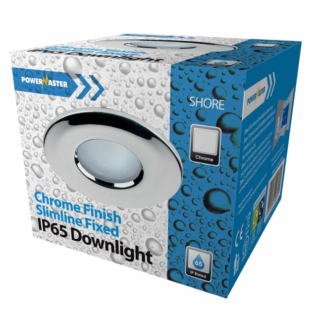 POWERMASTER POWERMASTER S7687 Indoor Chrome Fixed Downlight IP65