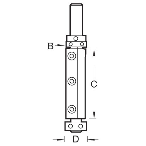 TREND TREND RT/75x1/2TC Rota-Tip Profiler 19.05x50mm