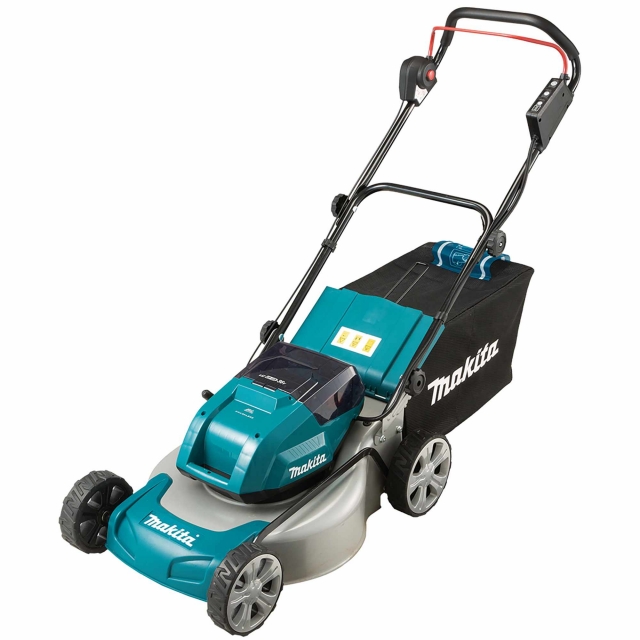 MAKITA MAKITA DLM460PT4 Twin 18v Brushless 46cm Lawn Mower with 4x5ah Batteries