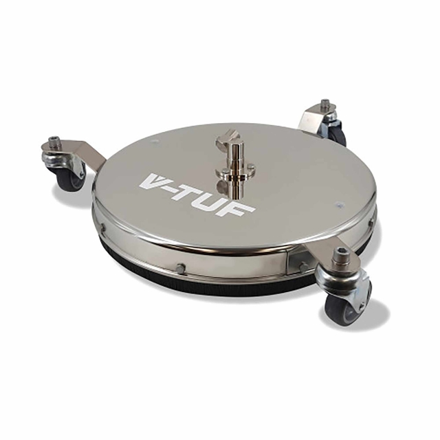 V-TUF V-TUF H1.005TT 410mm Stainless Steel 150 degree Surface Cleaner + Wheels