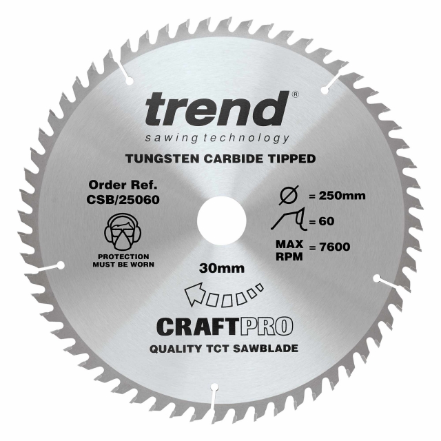 TREND TREND CSB/250/3PK 250mm Saw Blade 3 pack