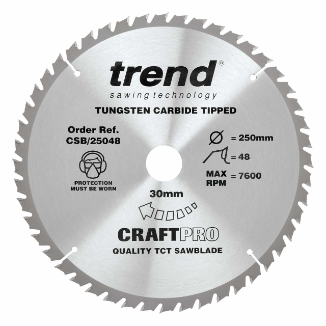 TREND TREND CSB/250/3PK 250mm Saw Blade 3 pack