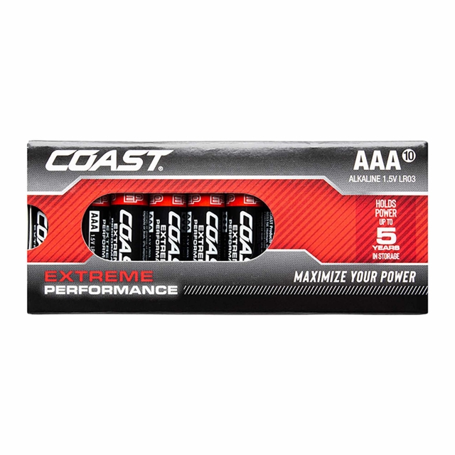 COAST COAST Extreme Performance AAA Batteries 10 pack