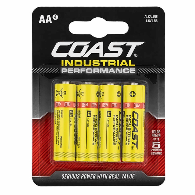 COAST COAST Industrial Performance AA Batteries 4 pack