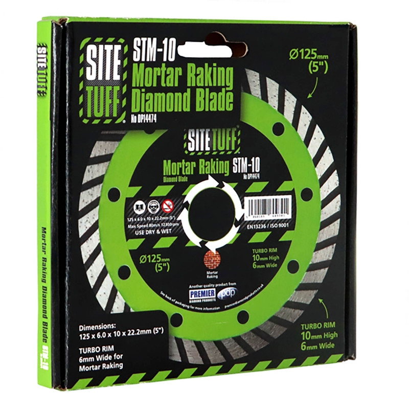 PREMIER DIAMOND PREMIER DIAMOND DP14474 STM-10 125mm Mortar Raking Blade