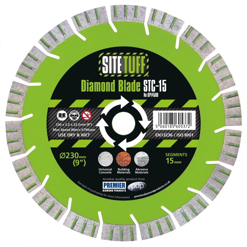PREMIER DIAMOND PREMIER DIAMOND DP14500 230x2.6x15x22.2mm Concrete Blade