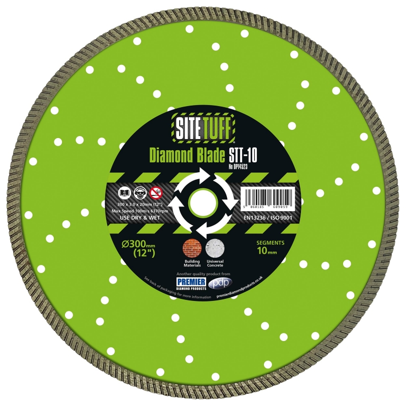 PREMIER DIAMOND PREMIER DIAMOND DP14523 300x3.0x10x20mm Turbo Concrete Blade