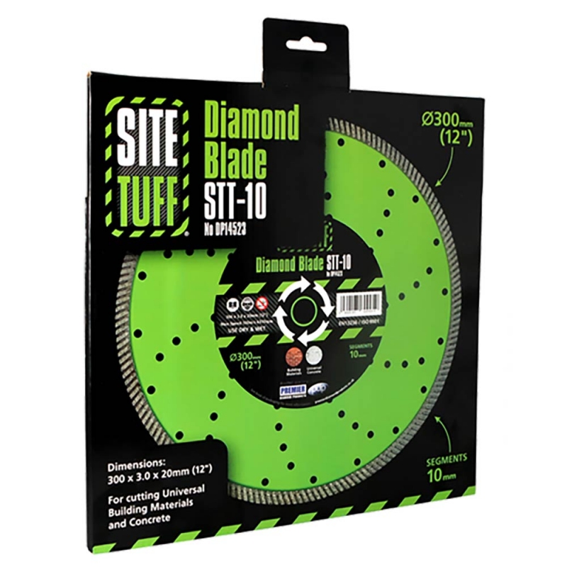 PREMIER DIAMOND PREMIER DIAMOND DP14523 300x3.0x10x20mm Turbo Concrete Blade