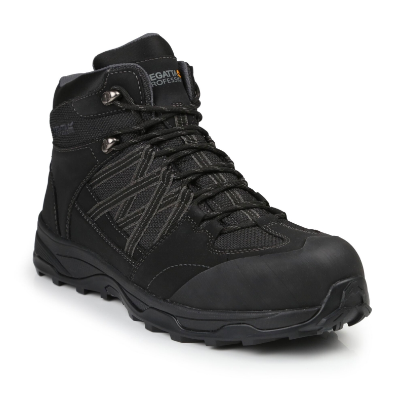 REGATTA REGATTA TRK202 Claystone Safety Hiker Boot Black/Granite