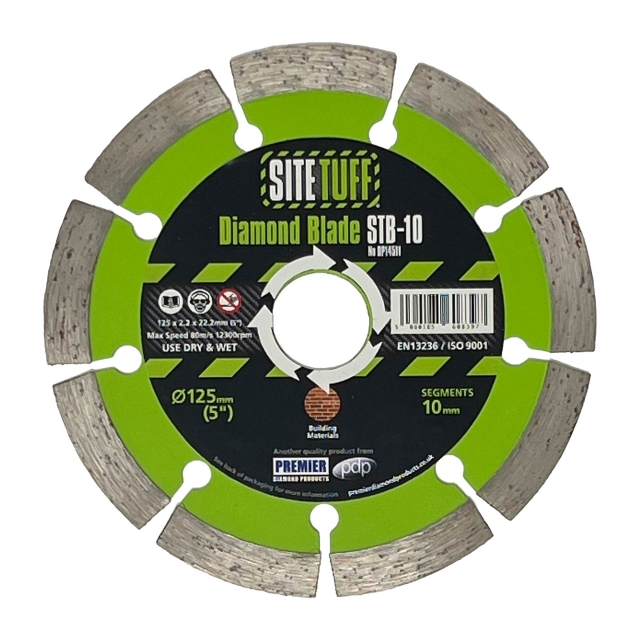 PREMIER DIAMOND PREMIER DIAMOND DP14511 125mm x 22.2mm Build Material Blade