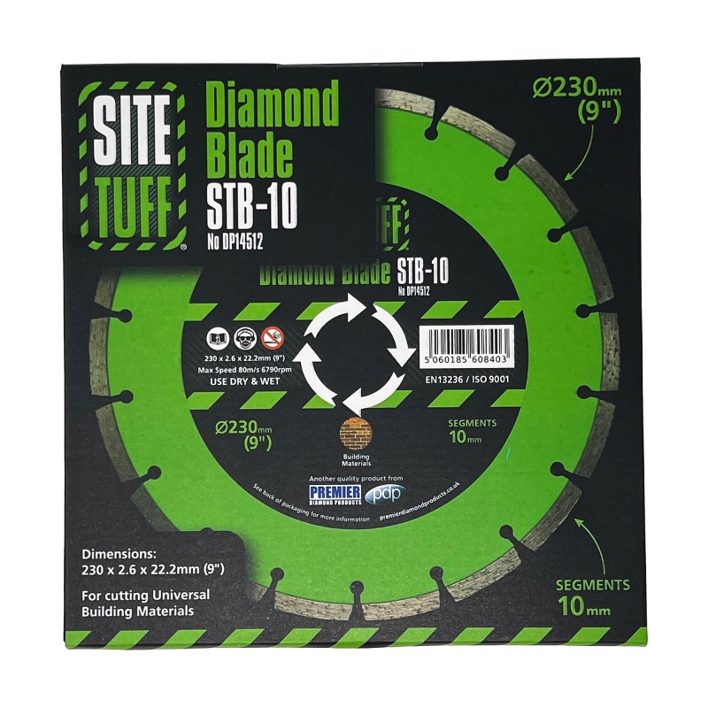 PREMIER DIAMOND PREMIER DIAMOND DP14512 230x2.6x10x22.2mm Build Material Blade