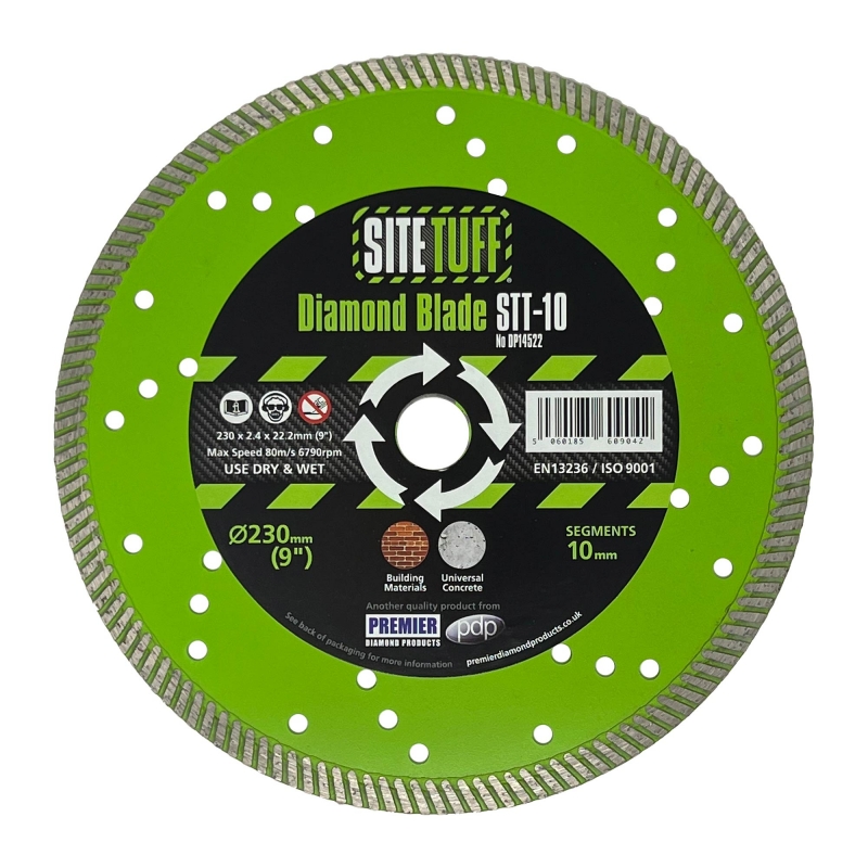 PREMIER DIAMOND PREMIER DIAMOND DP14522 230x2.4x10x22.2mm Turbo Concrete Blade