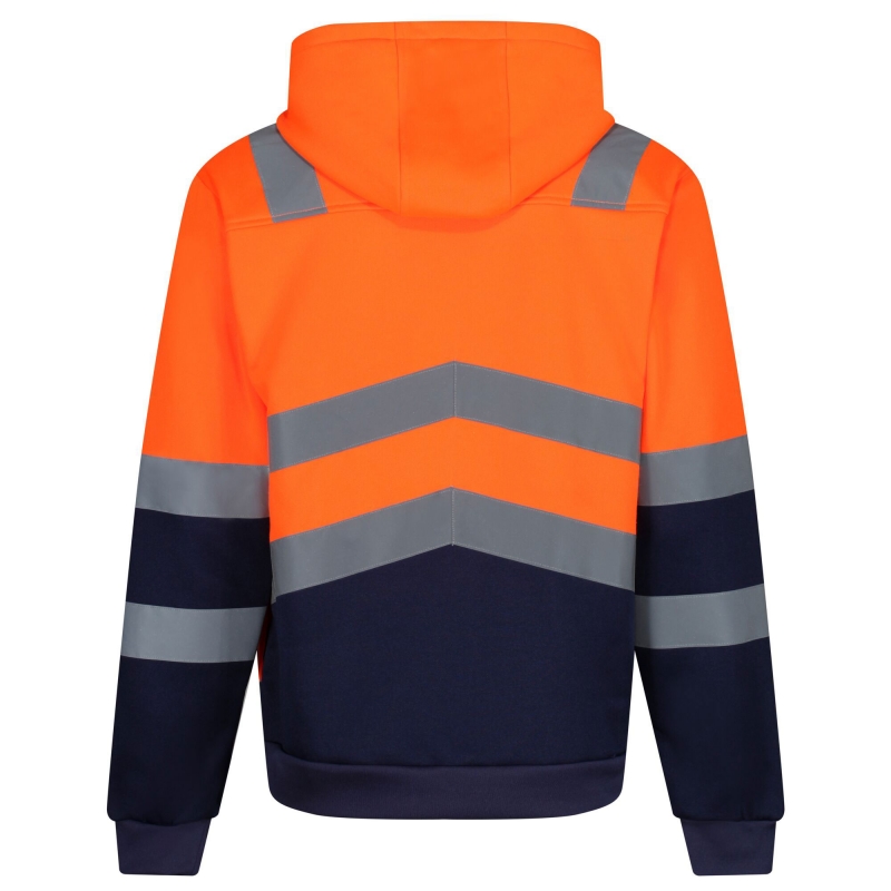 REGATTA REGATTA TRF625 Pro Hi Vis Hoodie - Orange/Navy