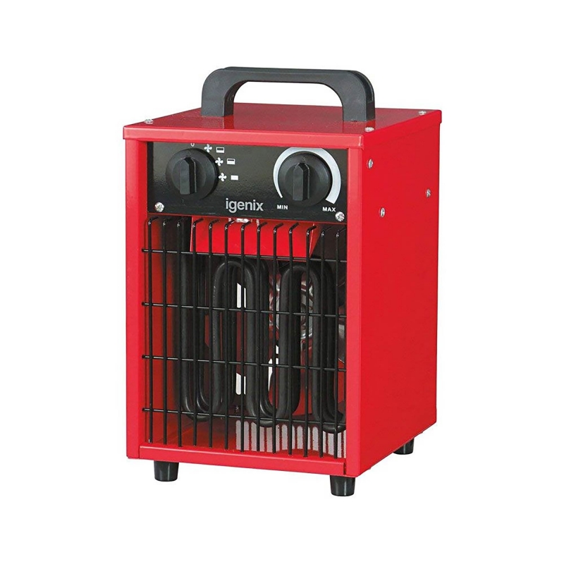 IGENIX IGENIX IG9302 2KW Industrial Fan Heater - Red