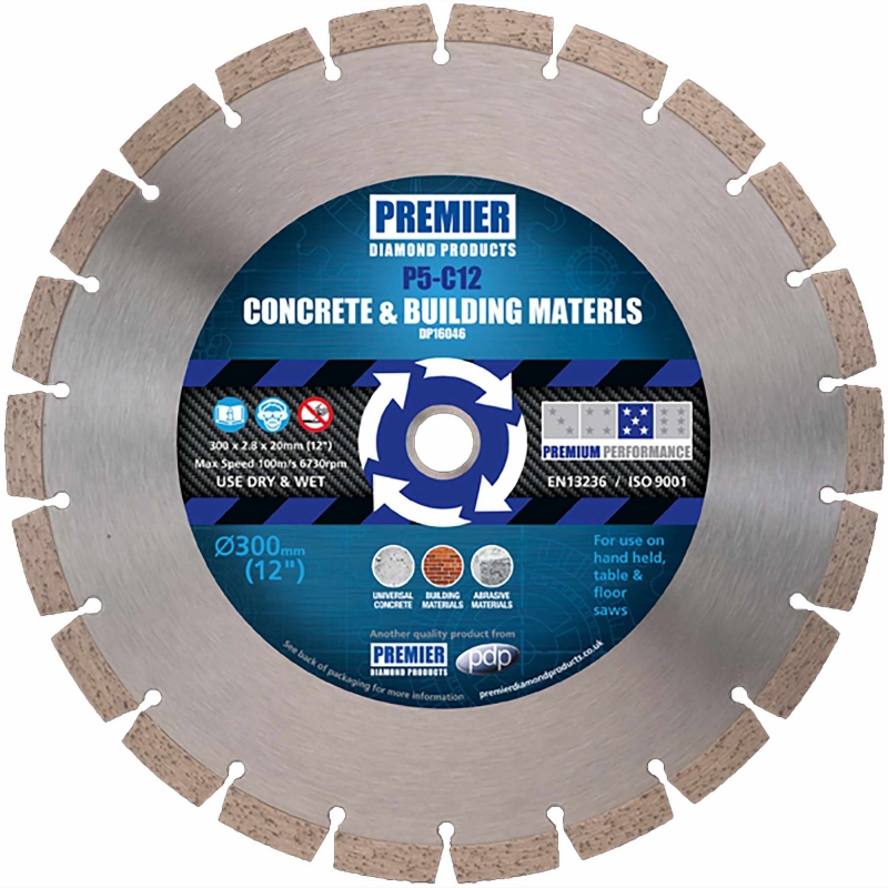 PREMIER DIAMOND PREMIER DIAMOND DP16040 125mmx22.2 P5-C12 Diamond Blade