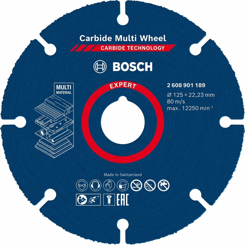 BOSCH BOSCH 2608901189 125mm x22.23mm Carbide Multi Wheel