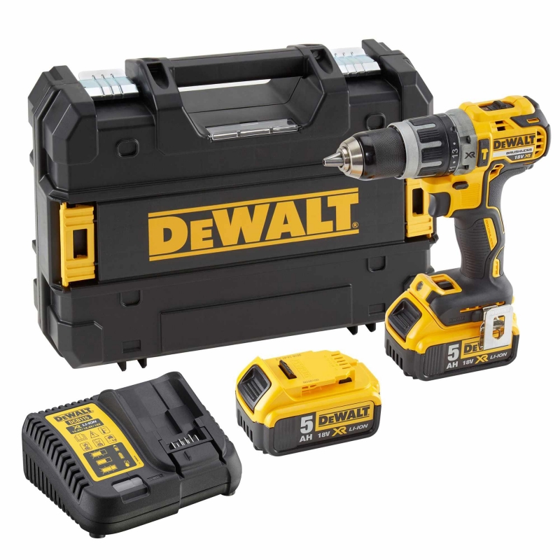 DEWALT DEWALT DCD796P2 18v Brushless Combi Drill with 2x5ah Li-ion Batteries
