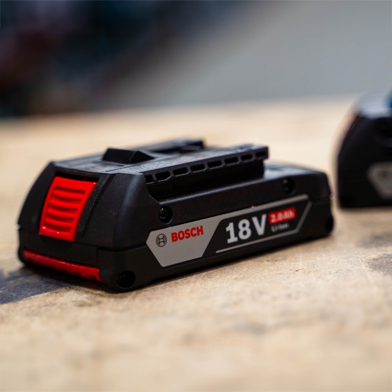 BOSCH BOSCH GSB18V-45 18v Brushless Combi Drill with 2x2ah Batteries and LBoxx