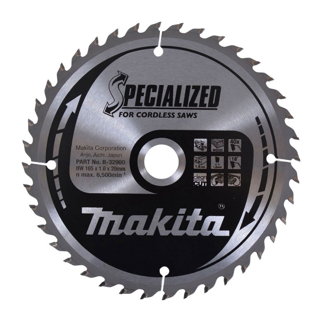 MAKITA MAKITA B-40303 136mm x 20mm 50T TCT Blade - Aluminium