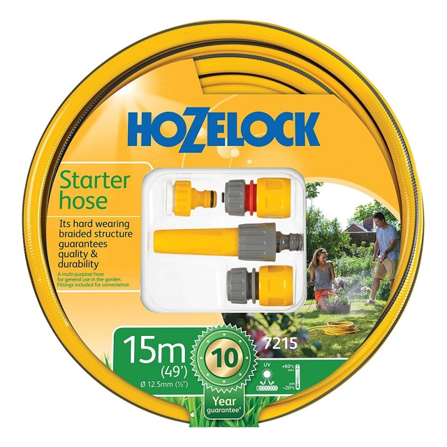 HOZELOCK HOZELOCK 7215P9000 15m Starter Hose and Fittings Set