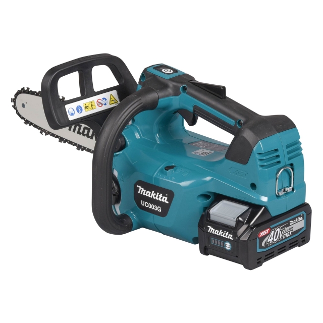 MAKITA MAKITA UC003GD202 40v Brushless Top Handle Chainsaw with 2x 2.5ah Batteries