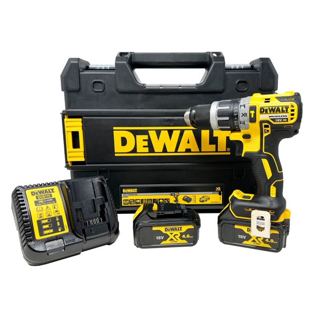 DEWALT DEWALT DCD796M2 18v Brushless Combi Drill with 2x4ah Batteries