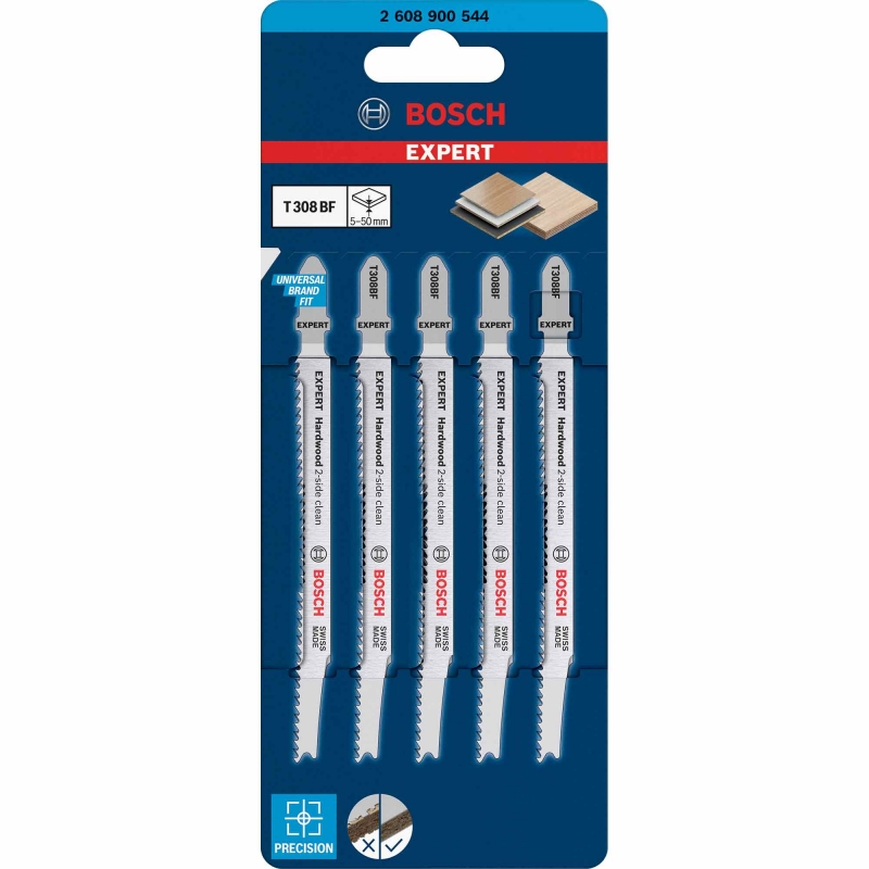BOSCH 2608900544 T308BF Jigsaw Blades 5 pack ToolStore UK