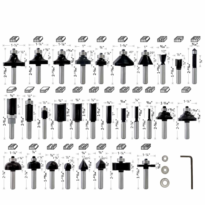 BOSCH BOSCH 2607017476 30 piece Mixed 1/4