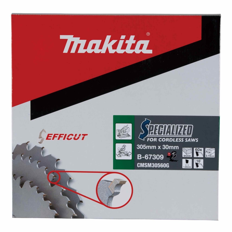MAKITA MAKITA B-67309 305x30mm 60T Efficut TCT Saw Blade