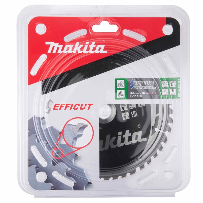 MAKITA MAKITA E-11156 190x20mm 45T Efficut Saw Blade