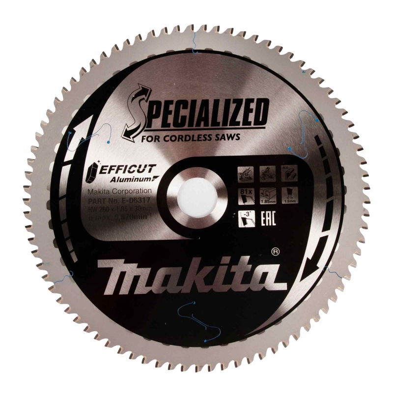 MAKITA MAKITA E-06317 260x30mm 81T Efficut Blade for Aluminium