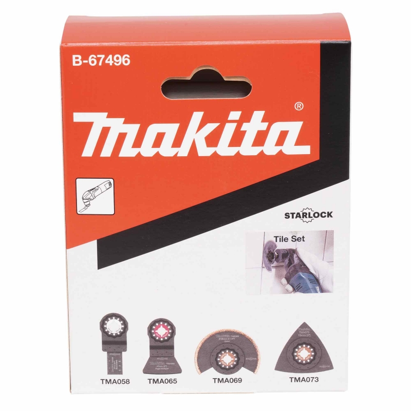 MAKITA MAKITA B-67496 Multi Tool Starlock Tile Set