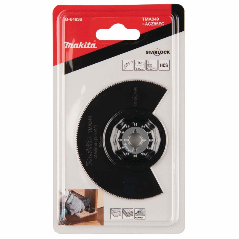 MAKITA MAKITA B-64836 Starlock Segmentsaw 85 mm TMA049
