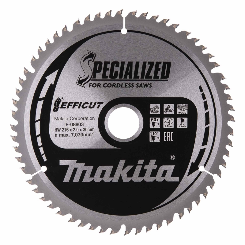 MAKITA MAKITA E-08903 216x30mm 60T Saw Blade for LS002G
