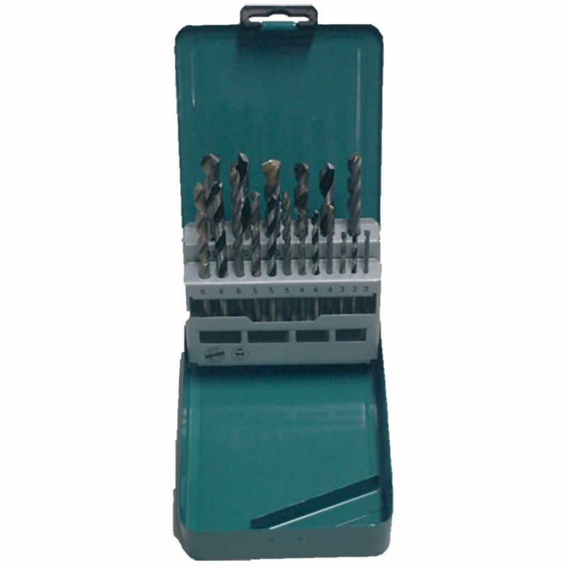 MAKITA MAKITA D-47173 18pc HSS Drill Set in Metal Box