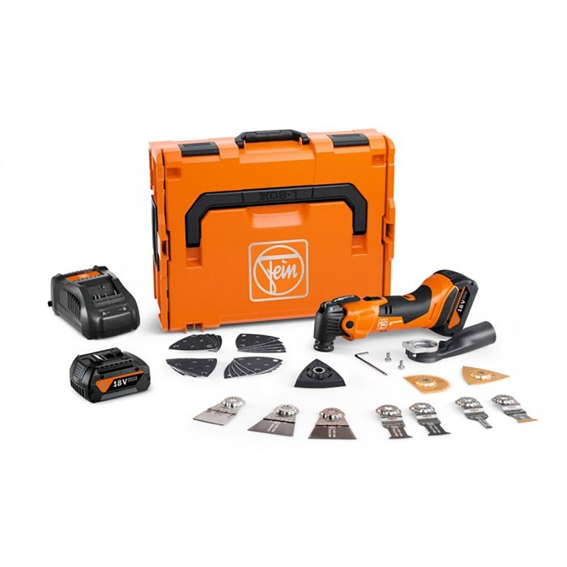 FEIN FEIN AMM500Plus Top 18v Multimaster with 2x4ah Batteries +Accessories