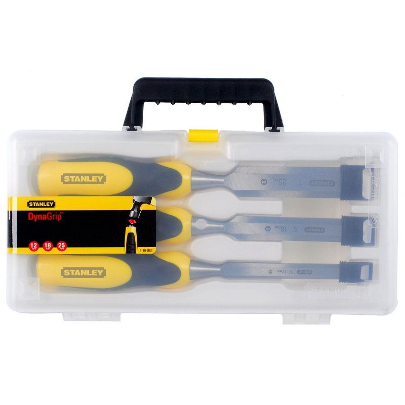 STANLEY STANLEY 2 16 883 3 Piece Dynagrip StrikeCap Chisel Set