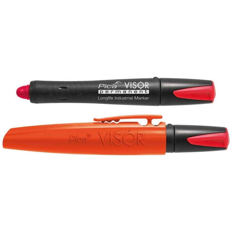 PICA PICA 990-40 VISOR Permanent Marker - Red