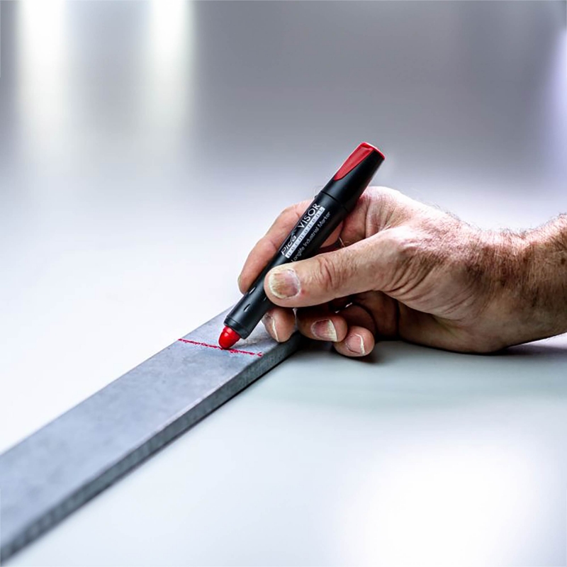 PICA PICA 990-40 VISOR Permanent Marker - Red