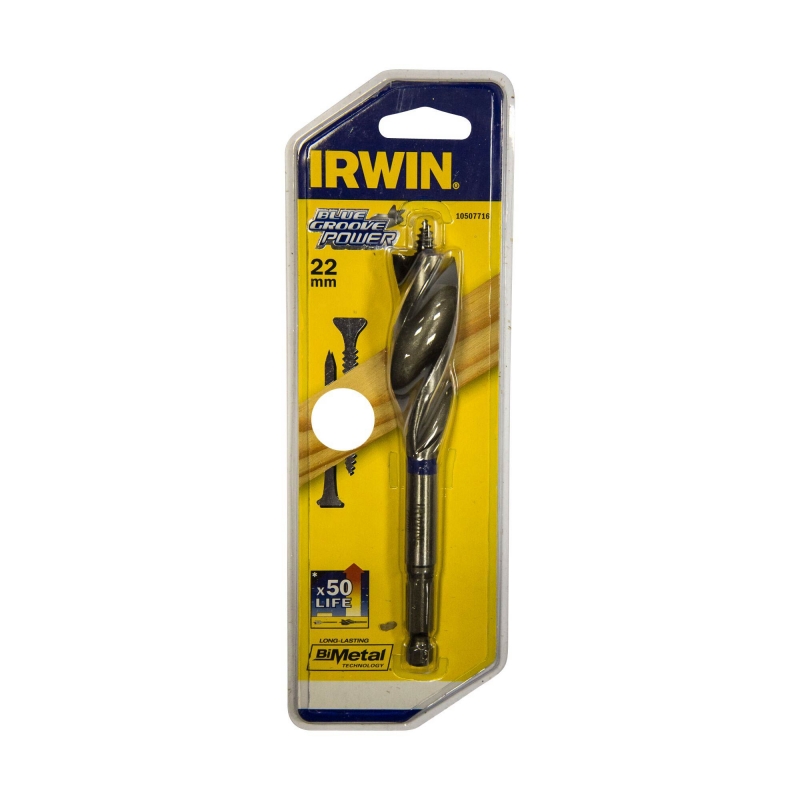 IRWIN IRWIN 10507716 Blue Groove POWER Auger 22mm