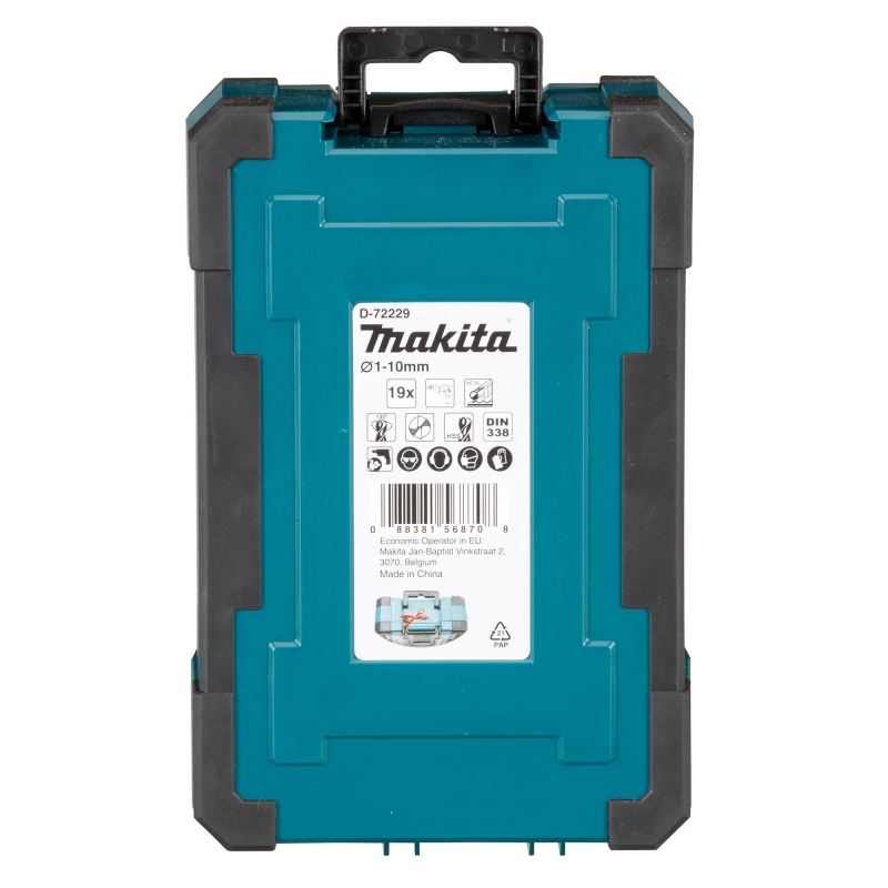 MAKITA MAKITA D-72229 19 Piece HSS-Tin Drill Bit Set