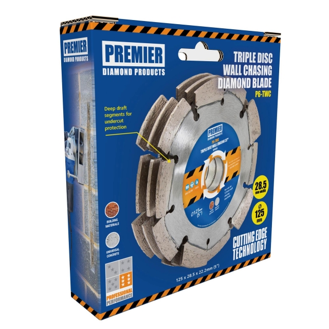 PREMIER DIAMOND PREMIER DIAMOND DP19120 P6-TWC 125mm Triple-Disc Blade