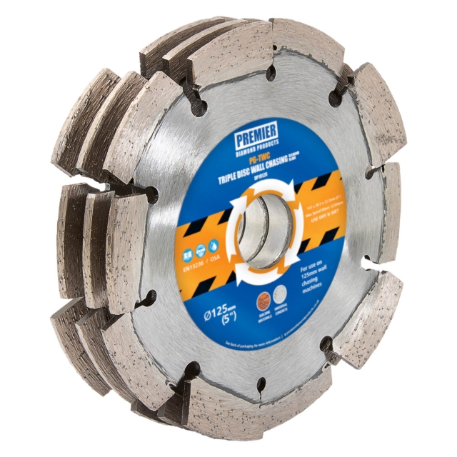 PREMIER DIAMOND PREMIER DIAMOND DP19120 P6-TWC 125mm Triple-Disc Blade