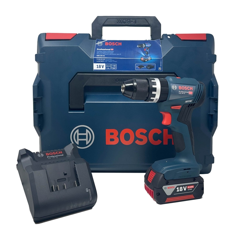 BOSCH BOSCH GSB18V-45 18v Brushless Combi Drill with 1x6ah Battery