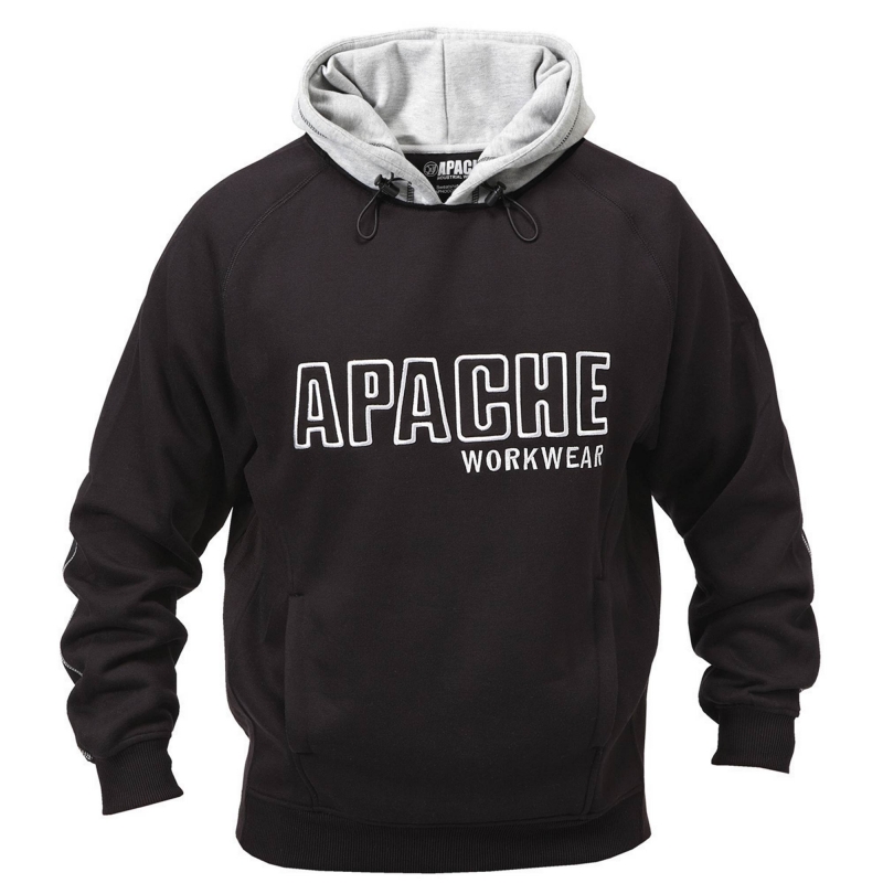APACHE APACHE AP Hooded Sweatshirt Black/Grey - M