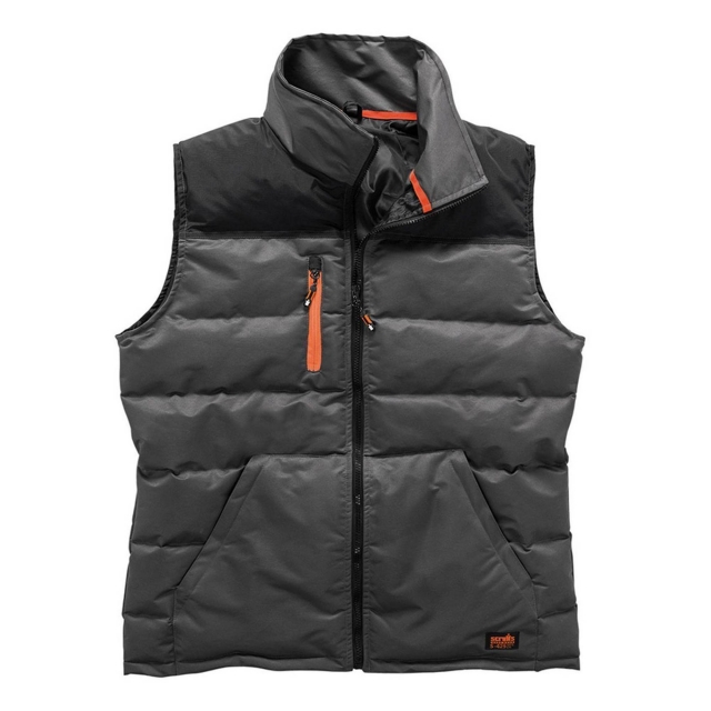 SCRUFFS SCRUFFS Black & Charcoal Bodywarmer Large