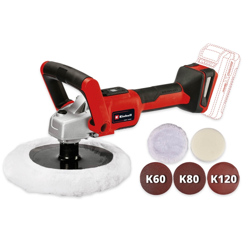 EINHELL EINHELL CE-CP18/180LiE Solo 18v Brushless Polishing / Sanding Machine BODY ONLY