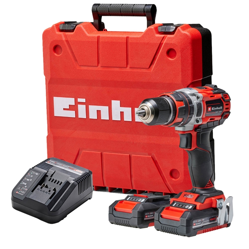 EINHELL EINHELL TE-CD18/50Li-i Brushless 18v Combi Drill with 2x2ah Batteries