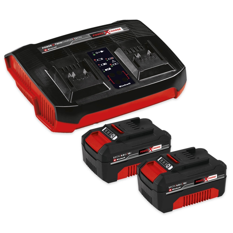 EINHELL EINHELL 4512112 PXC 2x4ah Battery and Twin Charger